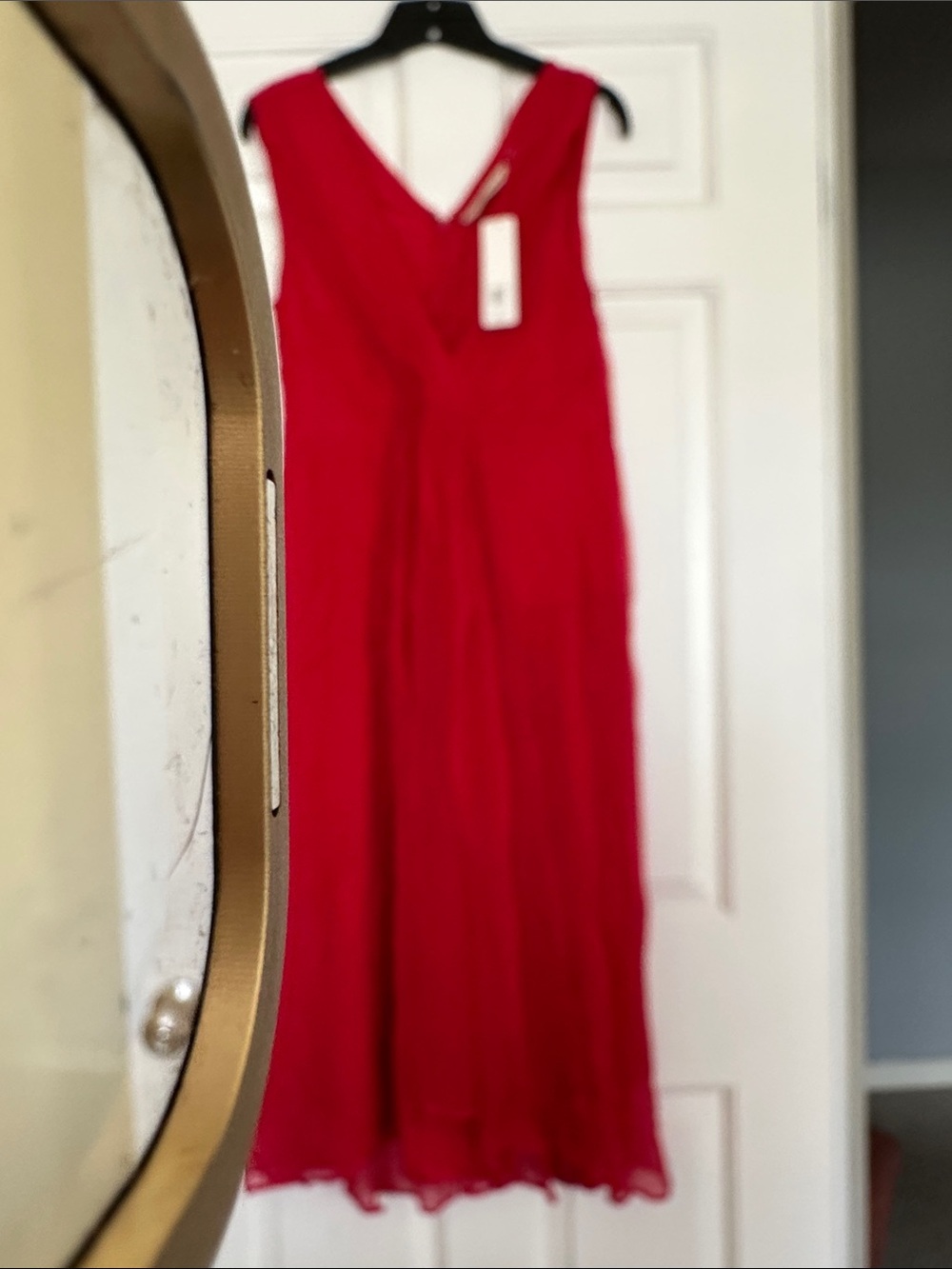 Soft Surroundings Bold Red Sleeveless Midi Dress